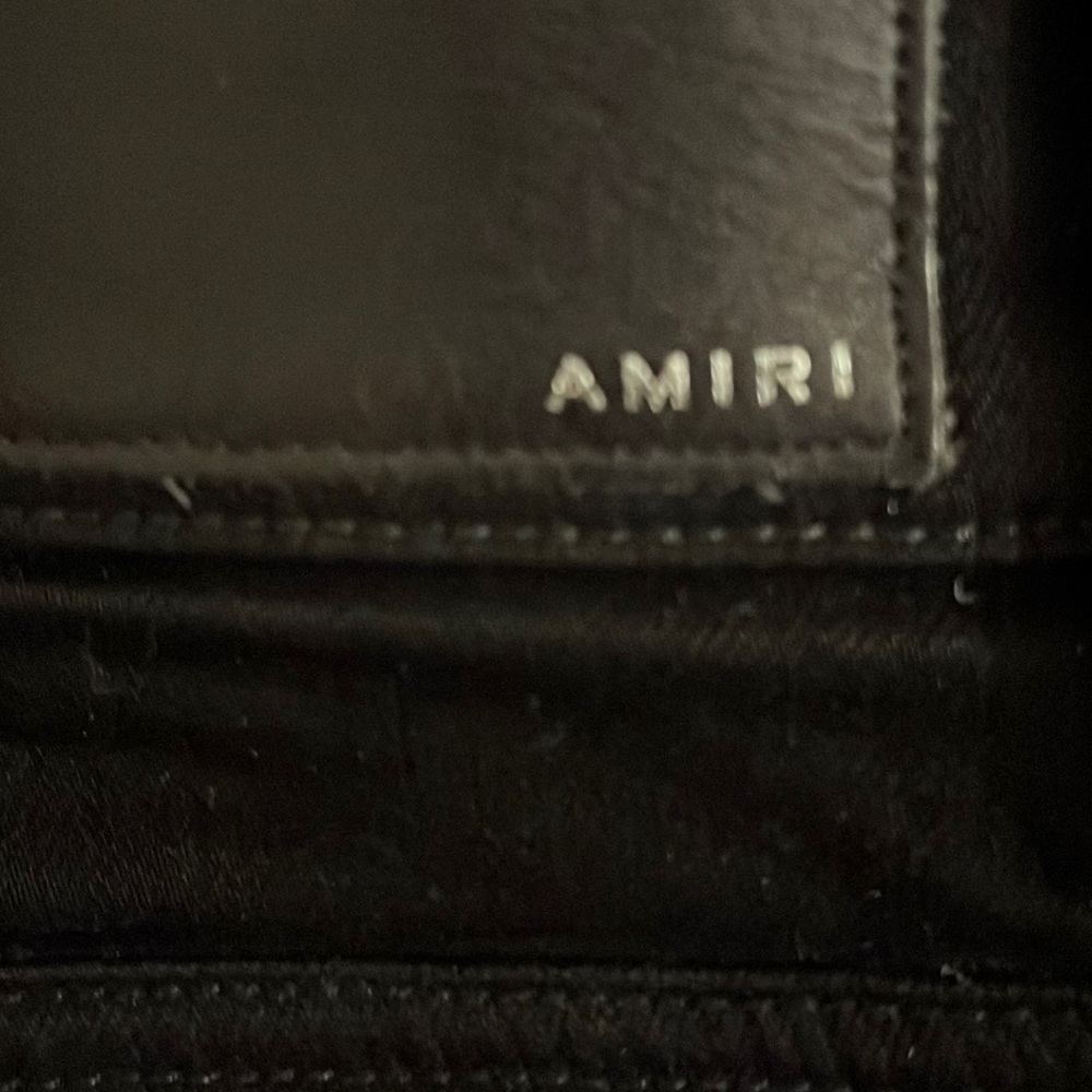 Plain black Amiri slim fit - 36